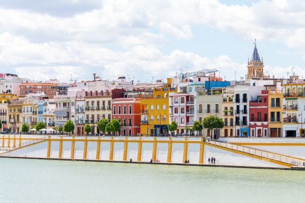 barrio de triana desde la otra orilla del guadalquivir